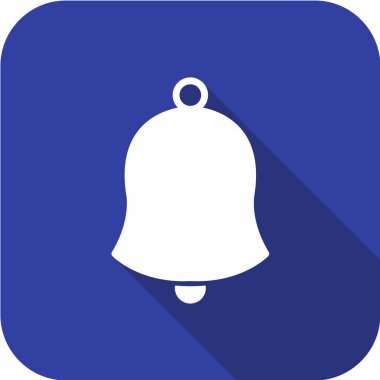 Basit çan simgesi, vektör illüstrasyonu