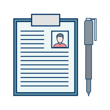 İş vektörü illüstrasyonu beyaz arkaplanda izole edildi 