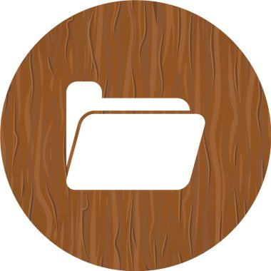 Bir dizin simgesinin vektör illüstrasyonu