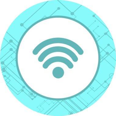 Moda biçimi izole edilmiş arkaplanda wifi simgesi