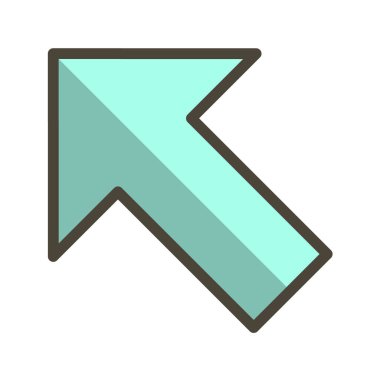 Ok işareti simgesi. yön sembolü.