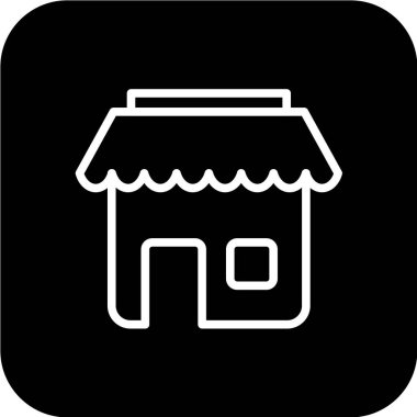 İşaret simgesini sakla. Alışveriş sembolü. vektör illüstrasyonu