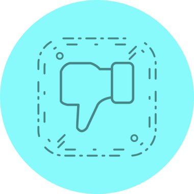 Moda Biçimli Ayrı Arkaplanda Simgeden Hoşlanmamak