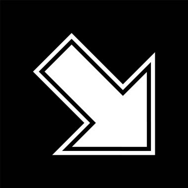 Moda Biçiminde Sağdan Aşağı Simge İzole Arkaplan