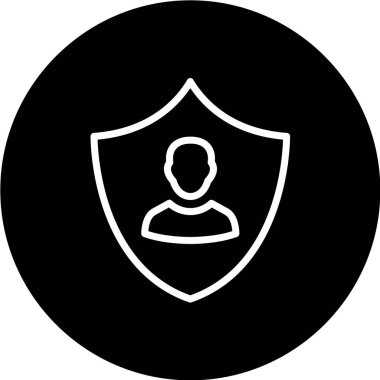 Beyaz arkaplanda Kişi İmza Simgesi, vektör illüstrasyonu