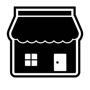 Dükkan Simgesi Moda Biçiminde İzole Arkaplan      
