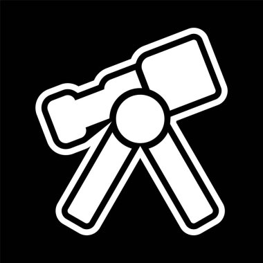 Teleskop Simgesi Moda Biçimli Ayrı Arka Gruplandırılmış