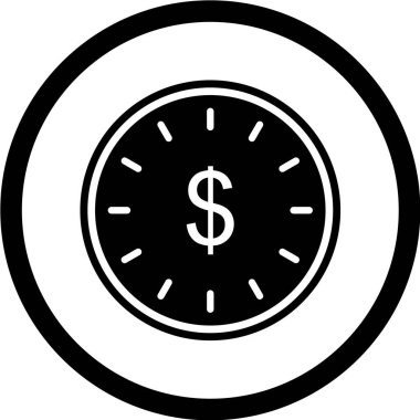 Zaman Para Simgesidir Moda Biçimli Ayrı Arkaplan