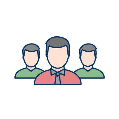 İş vektörü illüstrasyonu beyaz arkaplanda izole edildi 