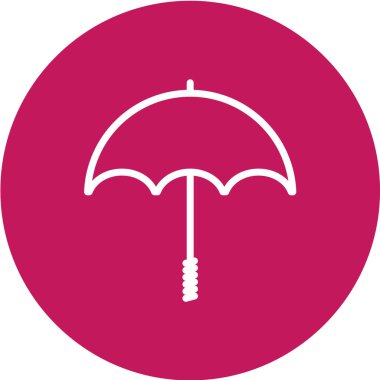 şemsiye simgesi vektör illüstrasyonu