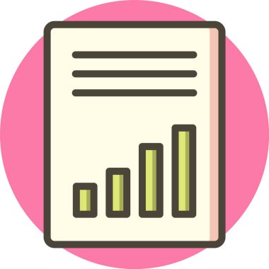 Moda Biçimli Muhasebe Simgesi İzole Arkaplan   