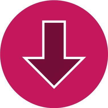 Aşağı ok ile simge indir