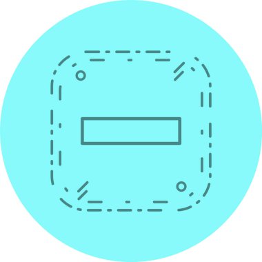 Moda Biçiminde Eksi Simge İzole Arkaplan