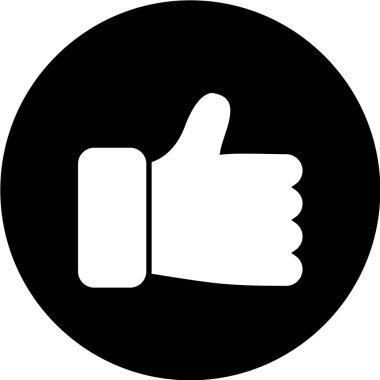 beyaz arkaplanda izole edilmiş siyah başparmak simgesi