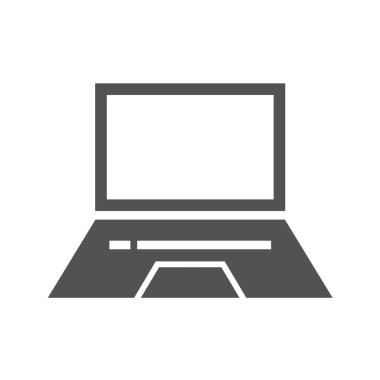 Dizüstü bilgisayar simgesi vektör çizimi