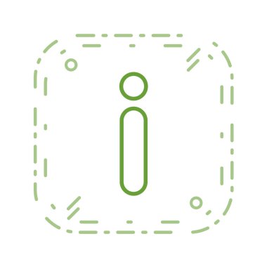 Bilgi simgesinin vektör illüstrasyonu