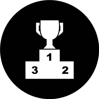 kupa simgesi beyaz arkaplanda