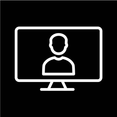 kullanıcı simgesi, vektör illüstrasyonu. düz tasarım biçimi