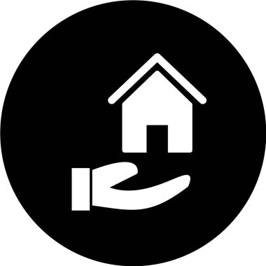 ev sigortası ikonu vektör illüstrasyonu