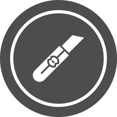 Moda Biçimli Kesici Simgesi İzole Arkaplan      