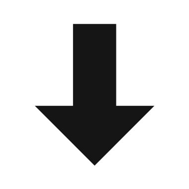 ok işareti simgesi, vektör çizimi