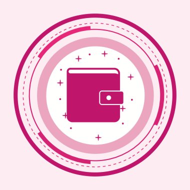 Cüzdan Simgesi Moda Biçimli Ayrı Arkaplan    