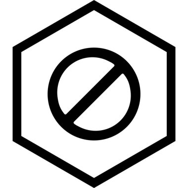 Yasak Simge Moda Biçiminde İzole Arkaplan