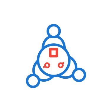 Takım Çalışması Simgesi Moda Tarzı İzole Arkaplan 