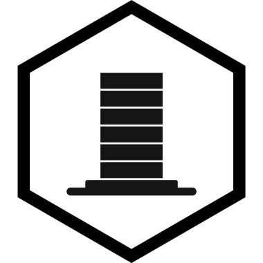 Moda Biçimli Skycraper Simgesi Ayrı Arka Gruplandırılmış