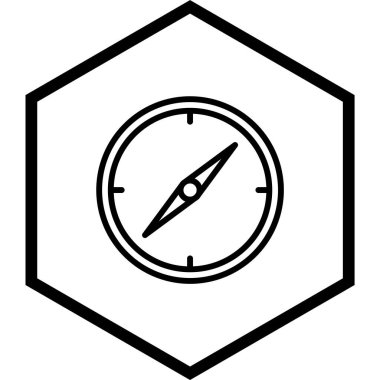 Pusula Simgesi Moda Biçimli Ayrı Arka Gruplandırılmış