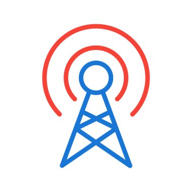 Yayın Simgesi Moda Biçiminde İzole Arka Gruplandırılmış