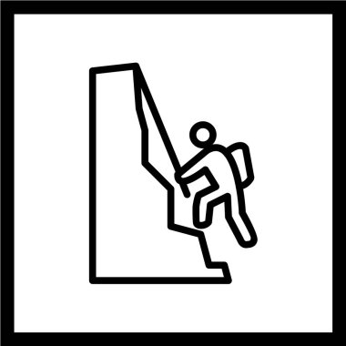 Bir erkek siluet simgesinin vektör çizimi