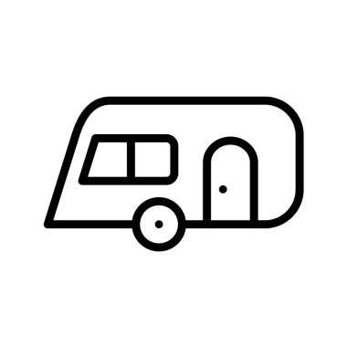 beyaz arkaplanda kamp konsepti vektör illüstrasyonu 