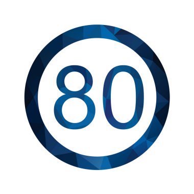 Trafik işareti simgesi. vektör illüstrasyonu 