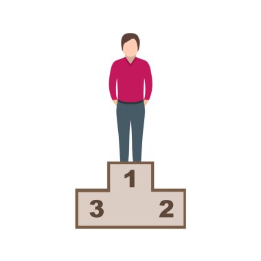 İş vektörü illüstrasyonu beyaz arkaplanda izole edildi 