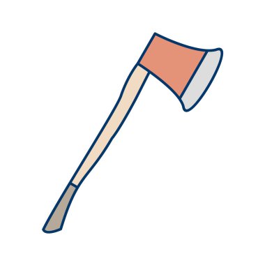 Çizgi film baltasının vektör çizimi