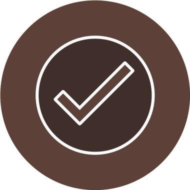 Kontrol işaretinin vektör çizimi