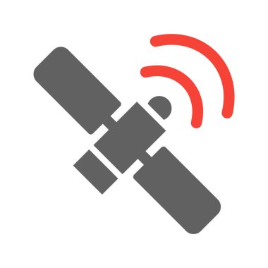 Moda Biçiminde Uzay İstasyonu Simgesi Ayrı Arka Gruplandırılmış