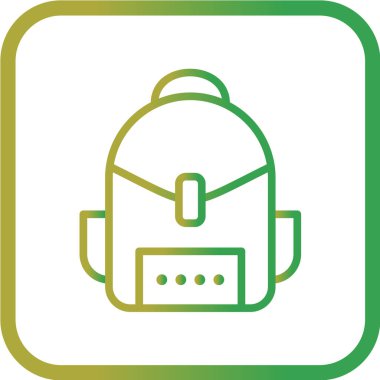 okul sırt çantası vektör illüstrasyonuName