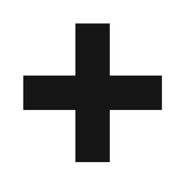 Beyaz arkaplanda çapraz İmza Simgesi, vektör illüstrasyonu