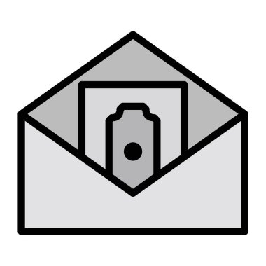 Para Simgesi Moda Biçimi İzole Arkaplan Gönderiliyor   