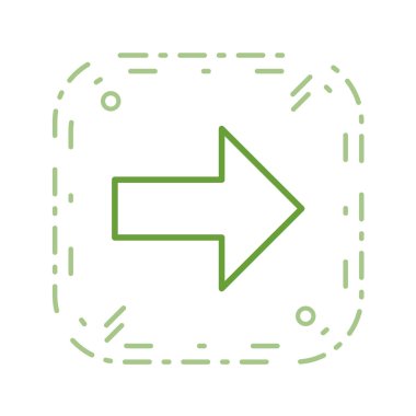 ok çizgisi simgesinin vektör illüstrasyonu