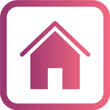 Ev simgesi vektör illüstrasyonu