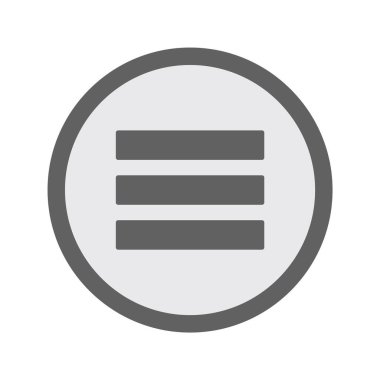 Menü Simgesi Moda Biçiminde İzole Arkaplan