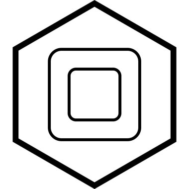 Moda Biçimli Ayırılmış Arkaplanda Simgeyi Durdur