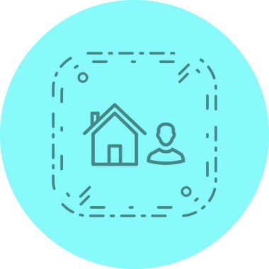 Moda Biçimli Ajan Simgesi Ayrı Arka Gruplandırılmış