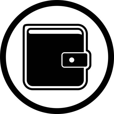 Cüzdan Simgesi Moda Biçimli Ayrı Arkaplan    