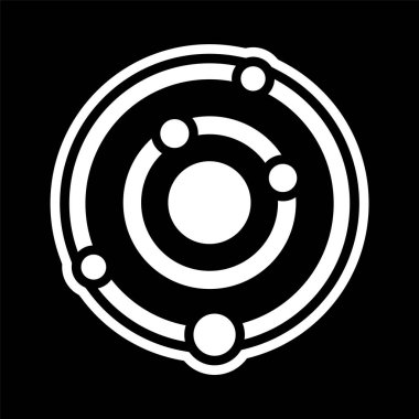 Güneş Sistemi Simgesi Moda Biçimli Ayrı Arka Gruplandırılmış