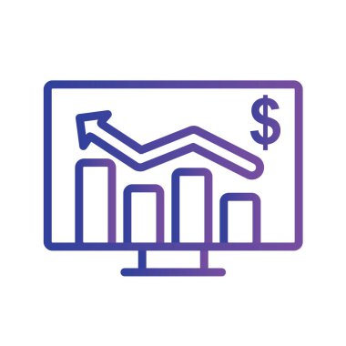 İş vektörü illüstrasyonu beyaz arkaplanda izole edildi 