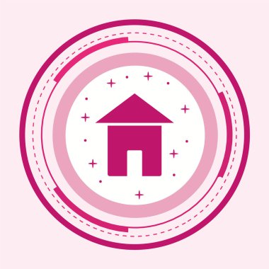 Modern b 'nin vektör illüstrasyonu ev simgesinden yoksun